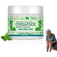 Eltolent Chillflex Menthol Soothing Cream, Joint Activities Throughout The Body, Cooling Soothing Ointment For Muscle, Head, Lumbar, Neck, Hands, And Feet (1 Pcs)