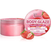 Beautyturess Body Cream 200G High Nourishment Nourishing Body Spring Water Fruity Series - Strawberry Scent Long-Lasting Moisturizing For Daily Body Care