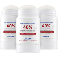 Oukeya Urea Cream Stick 40 Percent,Heel Balm,Hand Cream And Foot Cream For Dry Cracked,Cracked Heel Treatment,Avoid Frostbite,40 Percent Urea Lotion For Feet Maximum Strength, 3 Pack