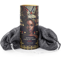 African Net Sponge Authentic - Afro Scrub Exfoliating Net Sponge With Knots - African Bath Sponges For Body Scrubber Exfoliator - Back Scrubber For Shower Bathing Accessories