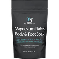 M3 Naturals Soothing Magnesium Flakes For Body & Foot, Bath Salts For Calm & Muscle Comfort, Stem Cell Extract For Skin Renewal & Hydration, 28 Oz (1.75 Lb)
