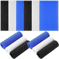 Tatuo 12 Pack 36 Inch Exfoliating Bath Cloth Towel African Net Sponge Extra Long Nylon Korean Bath Towel Japanese Shower Cleaning Sponges For Back Body(White, Black, Dark Blue)