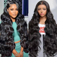 Pxxbcc 32 Inch 13X6 Lace Front Wigs Human Hair 200% Density Body Wave Hd Lace Front Wigs Human Hair Pre Plucked Natural Color 100% Virgin Lace Front Wigs For Women