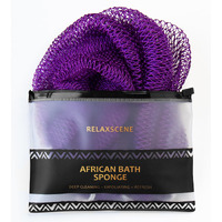 African Net Sponge Authentic - Real African Exfoliating Body Scrubber Sponge With Knots - African Net Shower Washcloths For Exfoliator - Body Care Bathing Accessories