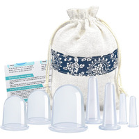 Mafly Silicone Cupping Therapy Set - Facial Cupping Set - Face And Body Cupping Massager - Vacuum Suction Cups - Anti-Cellulite Cup - Amazing Cellulite Remover Home Use 7Pack