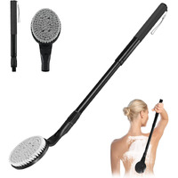 Gobiteli Back Scrubber For Shower,25"" Long Handle Shower Brush For Body Exfoliator And Deep Clean,Back Scrubber For Shower For Men,Women And Elderly