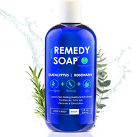 Truremedy Naturals Eucalyptus Rosemary Body Wash - Therapeutic And Relaxing Body Wash For Men And Women - Hydrating And Soothing Shower Gel - Organic Eucalyptus, Rosemary, Jojoba, Aloe - 12Oz