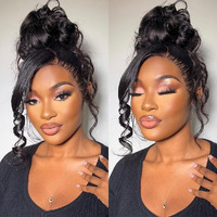 Ossilee Body Wave Glueless 360 Lace Front Wigs Human Hair Hidden Strap Pre Cut Lace Pre Bleached Knots Pre Plucked 360 Wigs For Black Women 200% Density Hd Lace Front Wigs 24 Inch