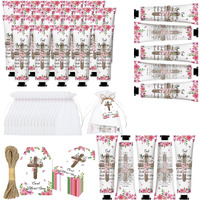 50 Pack Christian Hand Cream Set Gifts For Women Bible Verse Bulk Hand Lotion Travel Size,Women Favors Hand Cream Party Appreciation Gifts Include Cards And Organza Bags For Teacher Mom Lover Friends