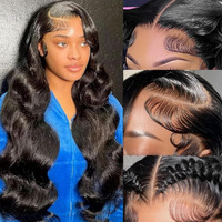 13X6 Body Wave Lace Front Wigs Human Hair Hd Lace Frontal Wigs Human Hair Pre Plucked For Women Natural Black Wig Glueless Body Wave Wig 22Inch