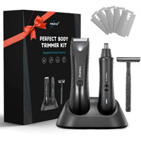 Vinato Electric Trimmer Tool Set - Body Hair Trimmer, Nose Hair Trimmer, Beard Razor, Anniversary Birthday Gifts For Him Gifts For Husband Boyfriend Dad, All-In-One Mens Gifts, Mens Grooming Kit