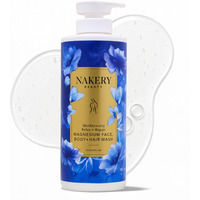 Nakery Skinrecovery Relax + Repair Magnesium Body Wash, Face Wash And Facial Cleanser With Dead Sea Salt, Epsom Salt, Magnesium Gel, Serum Infused Formula, Hydrates And Soothes, 1 Liter, Made In Usa