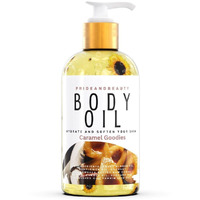 Vanilla Body Oil. After Shower Oil. Skin Hydrating Oil. Body Oil Scented. Body Oils For Women Dry Skin. (Vanilla Buttercream) (8 Ounces, Caramilized Pears)