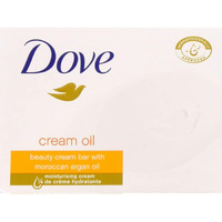 Dove Soap Original Bar With Moroccan Argan Oil, 3-In-1 Moisturizing Face, Body & Hand Soap, 3.17 Oz Ea 12 Soap Bars