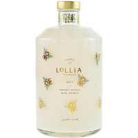Lollia Wish Bubble Bath, 33.8 Fl. Oz., Sugared Pastille Scent, Gentle & Moisturizing Luxury Bubble Bath Soap With Hydrating Ingredients, Body Skin Care For Women