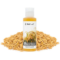 Well's Oil Rice Bran Oil | 100% Pure Natural Carrier Oil | Refined, Cold Pressed | For Body, Skin & Hair (4Oz / 118Ml)