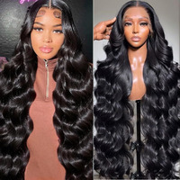 Neailrtise 32 Inch 13X4 Lace Front Wigs 200 Density Body Wave Hd Lace Front Wigs Human Hair Pre Plucked Natural Color Glueless Wig 100% Virgin Human Hair Lace Front Wigs For Women