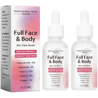 Finones Skin Vitamin Serum For Face & Body, 5 In 1 Anti Wrinkle Firming Serum, Anti-Aging Essence With Hyaluronic Acid, Collagen, Lifting Firming Essence, Hydrate Moisturize, Reduce Fine Lines