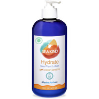 Sea Kind All Natural Hydrate Ocean Breeze Sea Plant Hand And Body Lotion For Women And Men, Essential Oil Scent, 16 Fl Oz, Non Comedogenic, Vegan Moisturizer For Dry And Sensitive Skin, No Parabens