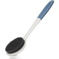 Surlees Back Scrubber For Shower For Men & Women 17"" | Body Brush For Wet & Dry Brushing | Exfoliating Body Scrubber & Back Brush | Shower Brush With Long Handle For Cellulite & Acne