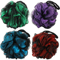 Chuya 4 Pack Shower Loofahs Sponges 70G Large,Bath Sponge Loofah Body Scrubber Balls For Family Washing