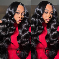 Vrbest 5X5 Hd Lace Closure Body Wave Glueless Wig Human Hair 180% Density Pre Plucked Pre Cut Brazilian Hair Wear And Go Wigs For Black Women Natural Black 28 Inch