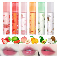 Petansy Lip Oil 6 Pcs Roll-On Lip Oil Set Fresh Lip Glaze Transparent Colorless Moisturizing Lip Lotion Hydrating Lip Oil Set For Lip Care