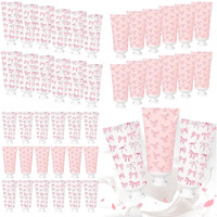 50 Pcs Pink Bow Hand Cream Gifts Bow Hand Cream Bulk Bachelorette Figure Hydrating And Soothing Hand Lotion For Wedding Bridal Engagement Baby Shower Stuffers Party Guest Favors
