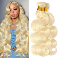 613 Bundles Blonde Bundles Human Hair 22 24 26 Inch 613 Body Wave Bundles 100% Unprocessed 12A Grade Brazilian Virgin Hair Bundles 3 Bundle Human Hair 613 Blonde Bundle