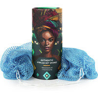 African Net Sponge Authentic - Afro Scrub Exfoliating Net Sponge With Knots - African Bath Sponges For Body Scrubber Exfoliator - Back Scrubber For Shower Bathing Accessories