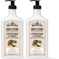 J.R. Watkins Daily Moisturizing Body Lotion, Coconut, 18 Fl Oz, 2 Pack