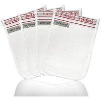 Exfoliating Glove (4 Pcs) - Turkish Hammam Mitt For Bath, Exfoliating Body Scrubber Mitt, Dead & Dry Skin Remover For Body, Great For Spray Tan Removal, Smooth Skin Surface