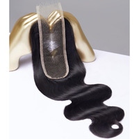 Mlip 2X6 Hd Lace Closure Body Wave, 0.10Mm Ultra Thin Invisible Swiss Lace, Skinlike Real Hd Lace Melt Into Skin Perfectly, Pre-Plucked Natural Hairline, Raw Indian Human Hair 12 Inches