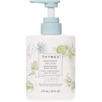Thymes Large Replenishing Body Lotion - Moisturizing Body Lotion For Dry Skin - Scented With Notes Of Bergamot, Lemon, Orange Flower, Lotus & Sandalwood (Bergamot Nectar, 16 Fl Oz)