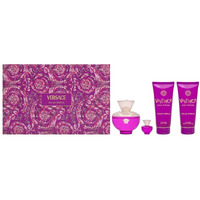 Versace Dylan Purple For Women 4 Piece Set Includes: 3.4 Oz Eau De Parfum Spray + 3.4 Oz Perfumed Bath Shower Gel + 3.4 Oz Perfumed Body Lotion + 0.17 Oz Eau De Parfum