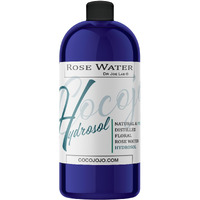 Rose Hydrosol Water Spray Toner 32 Oz For Face Hydrating Mist Hydration Pure & Natural Rosewater Hydrosol All Skin Types Face Skin Pores Body Locs Cleansing Bulk Refill Cocojojo - Packaging May Vary