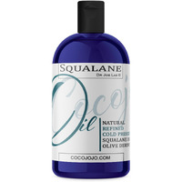 Dr Joe Lab Squalane Oil Pure Plant Derived Refined Cold Pressed Squalene From Olives Vegan Undiluted Bulk Carrier Oil For Face Skin Hair Body Cosmetics Natural Cleanser Moisturizer (16 Oz)