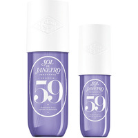 Sol De Janeiro Cheirosa Hair & Body Fragrance Mist Full Size And Travel Size Set - Home And Away Bundle - 8.1 & 3 Fl Oz Duo (Cheirosa 59)