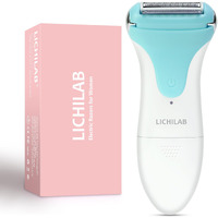 Lichilab Electric Razor For Women,Lady Shaver For Pubic Hair,Women's Wet & Dry Electric Shaver For Leg,Cordless Bikini Trimmer,Body Hair Removal For Underarms,Green/I7Tr