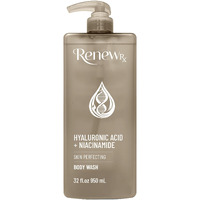 Renew Rx Hyaluronic Acid + Niacinamide Body Wash - Hydrating Skin Care Cleanser For Brightening & Skin Perfecting, Vegan Skincare, 32 Fl Oz