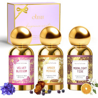 Clesh Body Spray For Women, Fragrance Mist, 3 Pack Travel Size Set, 60Ml/2.1 Fl Oz, Velvet Blossom, Moonlight Tide, Amber Mirage