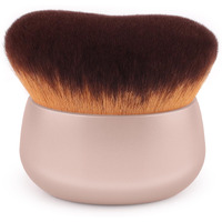 Glor  Brochas 75Mm Extra Large Self Tanner Kabuki Makeup Brush - Ultra Soft Dense Vegan Bristles For Body Makeup, Bronzer & Foundation-Applies Tanning Mousse, Lotion & Self Tanner-Rose Gold, Wet & Dry