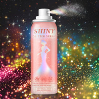 Ionsgako Hair And Body Glitter Spray Holographic Shiny Glitter Hair Spray For Clothes Body Hair Glitter Hairspray Long-Lasting Quick-Drying For Festival Prom Rave Accessories 2.11 Fl Oz(Rainy-Rainbow)