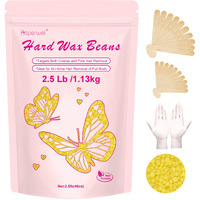 Hard Wax Beads For Hair Removal - 2.5Lb/40Oz Bulk Refill For Sensitive Skin, Brazilian, Bikini, Underarms, Face, Body Waxing With 20 Sticks (Honey)