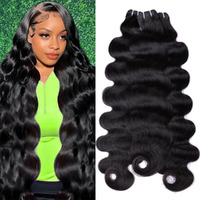 Perismoda 15A Human Hair Bundles Body Wave Bundles Human Hair 100% Unprocessed Raw Bundles Human Hair 16 18 20 Inch Quick Weave Hair Extensions Natural Black 3 Bundles Natural Black Color