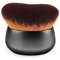 Glor  Brochas 75Mm Extra Large Self Tanner Kabuki Makeup Brush - Ultra Soft Dense Vegan Bristles For Body Makeup, Bronzer & Foundation-Applies Tanning Mousse, Lotion & Self Tanner-Black, Wet & Dry