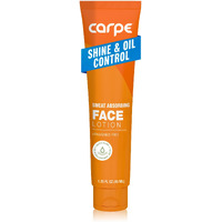 Carpe Sweat Absorbing Face Lotion For Oily Skin Control, Mattifying Face Lotion With Moisturizing Hyaluronic Acid And Squalane, Fragrance Free, 1.35 Oz