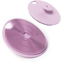 Boie Usa Body Scrubber With Handle - Hygienic, Exfoliating Loofah Alternative - Feels Like Silicone Scrubber Gentle On Sensitive Skin, Hypoallergenic, Bpa & Latex-Free, Made In The Usa & Easy To Clean