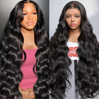 Pxxbcc 13X6 Lace Front Wigs Human Hair 200% Density Body Wave Hd Lace Front Wigs Human Hair Pre Plucked Natural Color 100% Virgin Lace Front Wigs For Women(36Inch)
