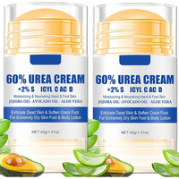 Asmaysa 2Pcs 60% Urea Foot Cream Set, Hydrating Lotion Stick Balm, Hand And Foot Cream Urea Moisturizer, Moisturizing Cream 60 Percent For Feet Maximum Strength, 40G Each